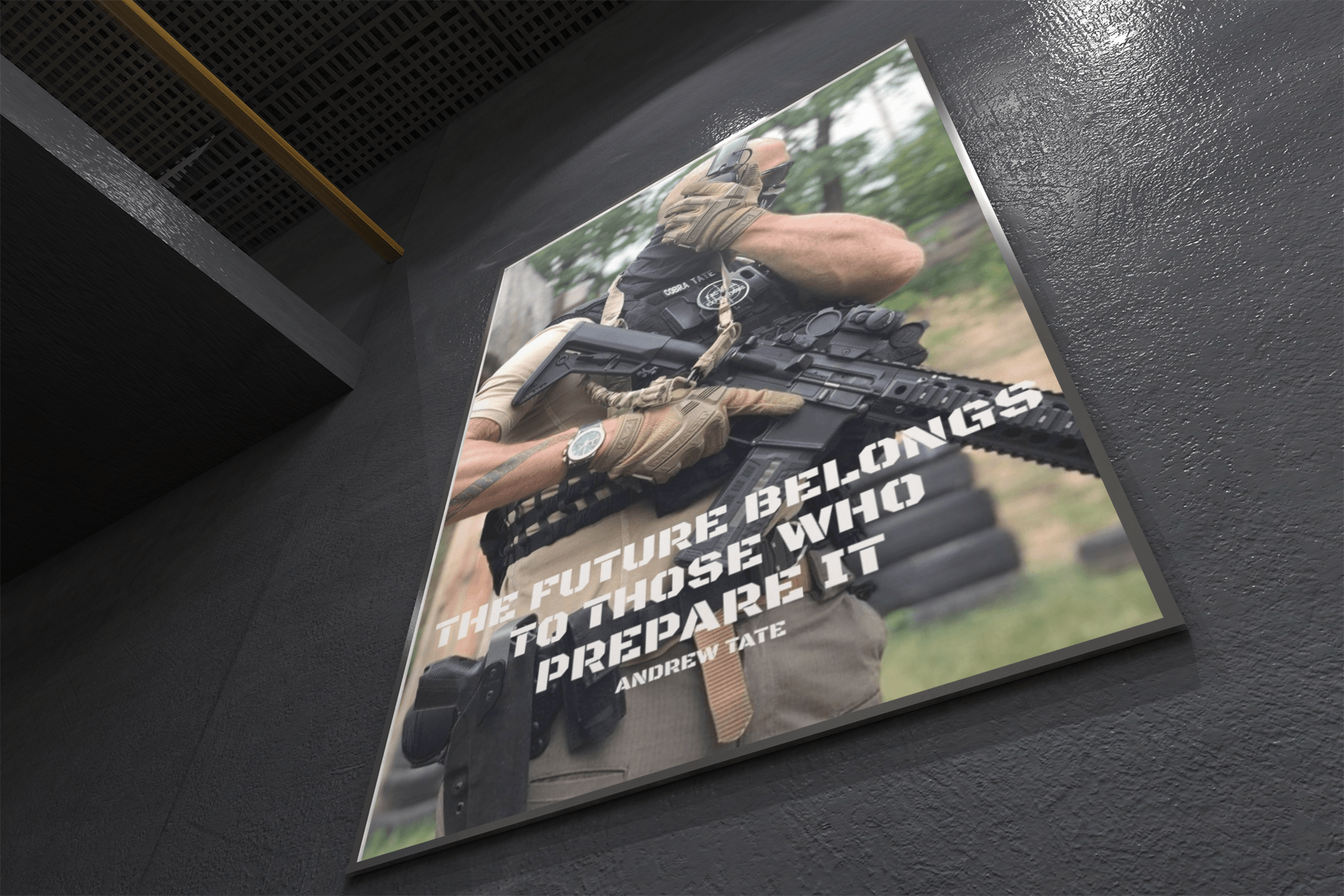 Motivational Poster featuring Andrew Tate | The Future I | Hustler's Inventory Shop Now Worlwide