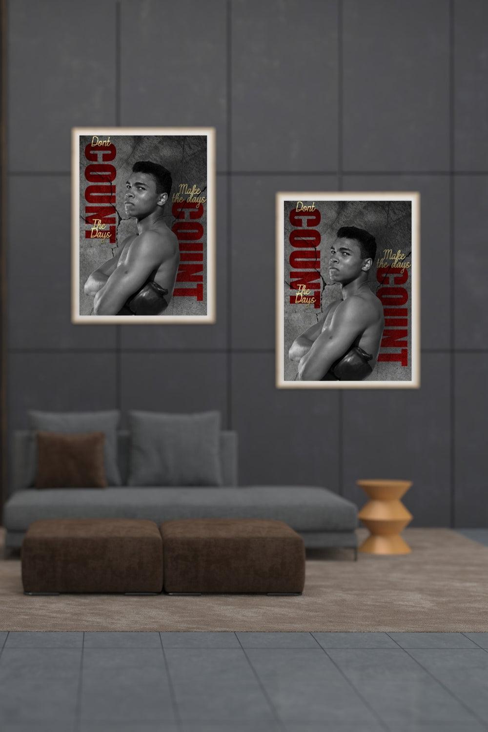 Reach out to Hustler's Inventory to get your Muhammad Ali Poster