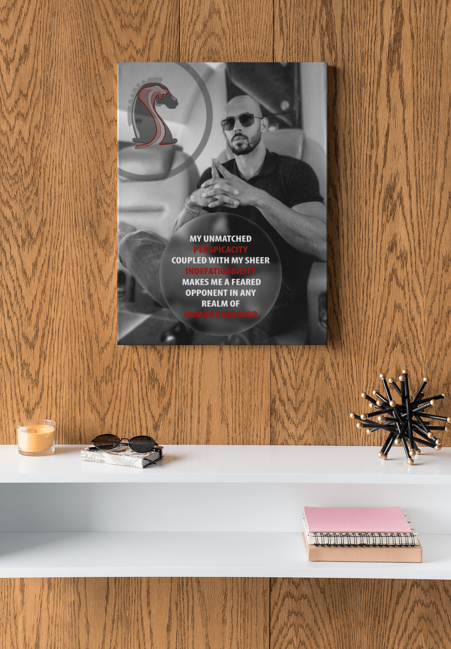 Hustler's Inventory | Andrew Tate Poster | My Unmatched Perspicacity
