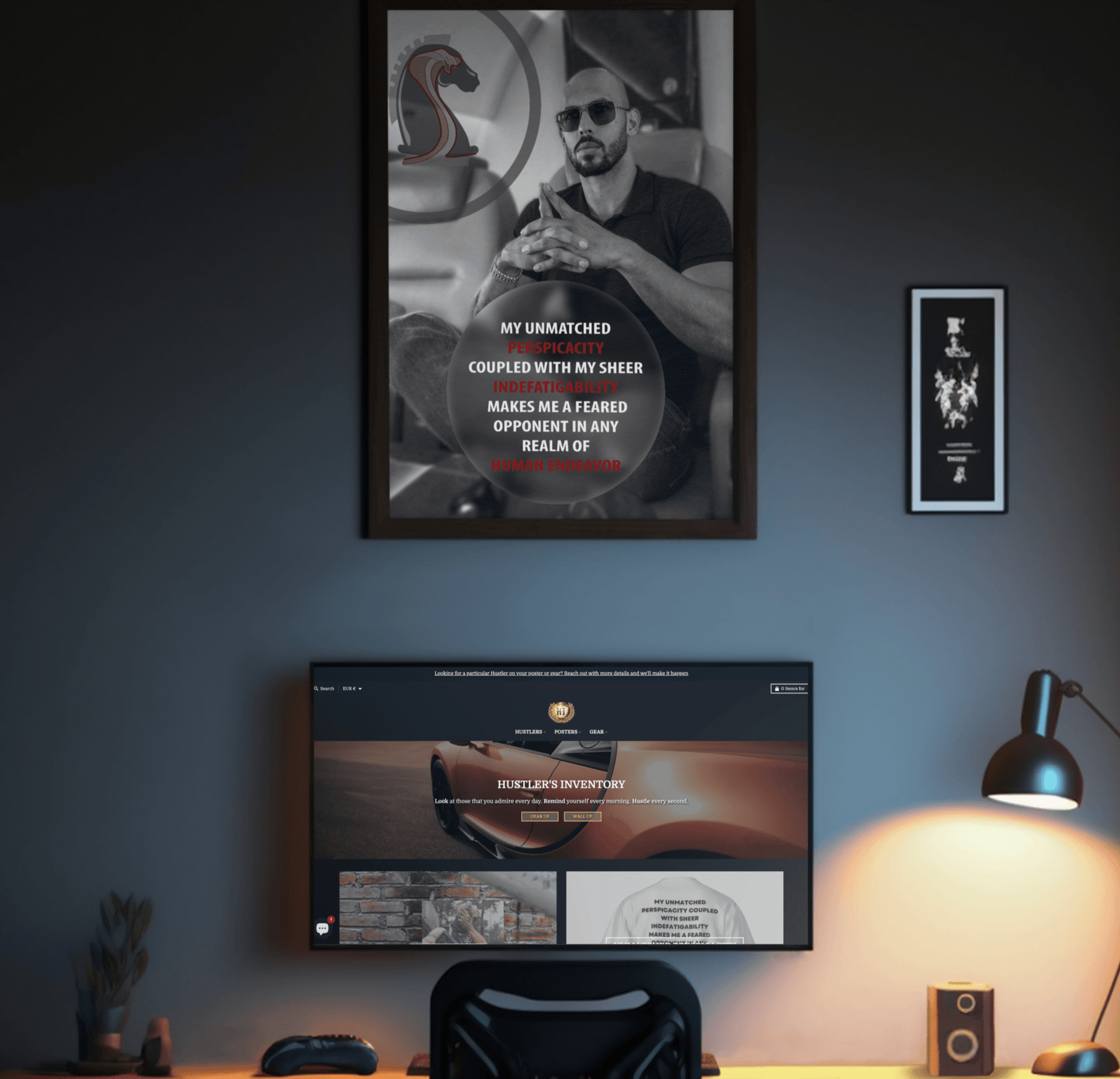 My Unmatched Perspicacity Motivational Poster Hustler's Inventory | Andrew Tate Collection