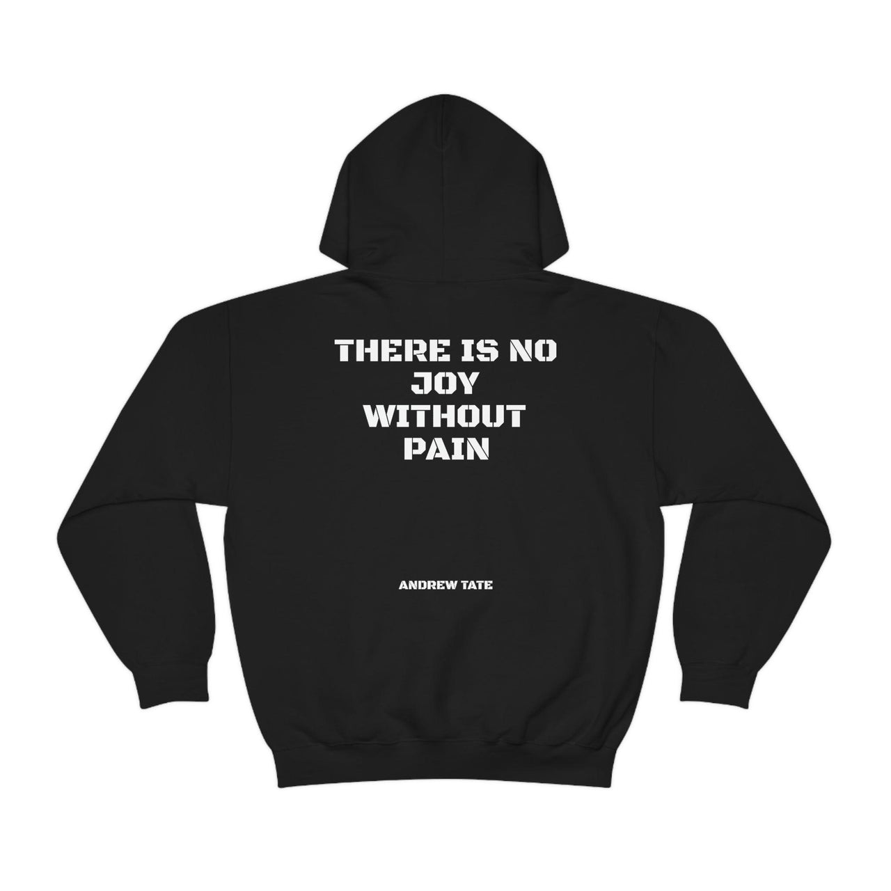 Get inspired to achieve your goals with an Andrew Tate motivational sweatshirt featuring the quote 'There is no joy without pain.' Available in a range of sizes and shipped worldwide at low prices.
