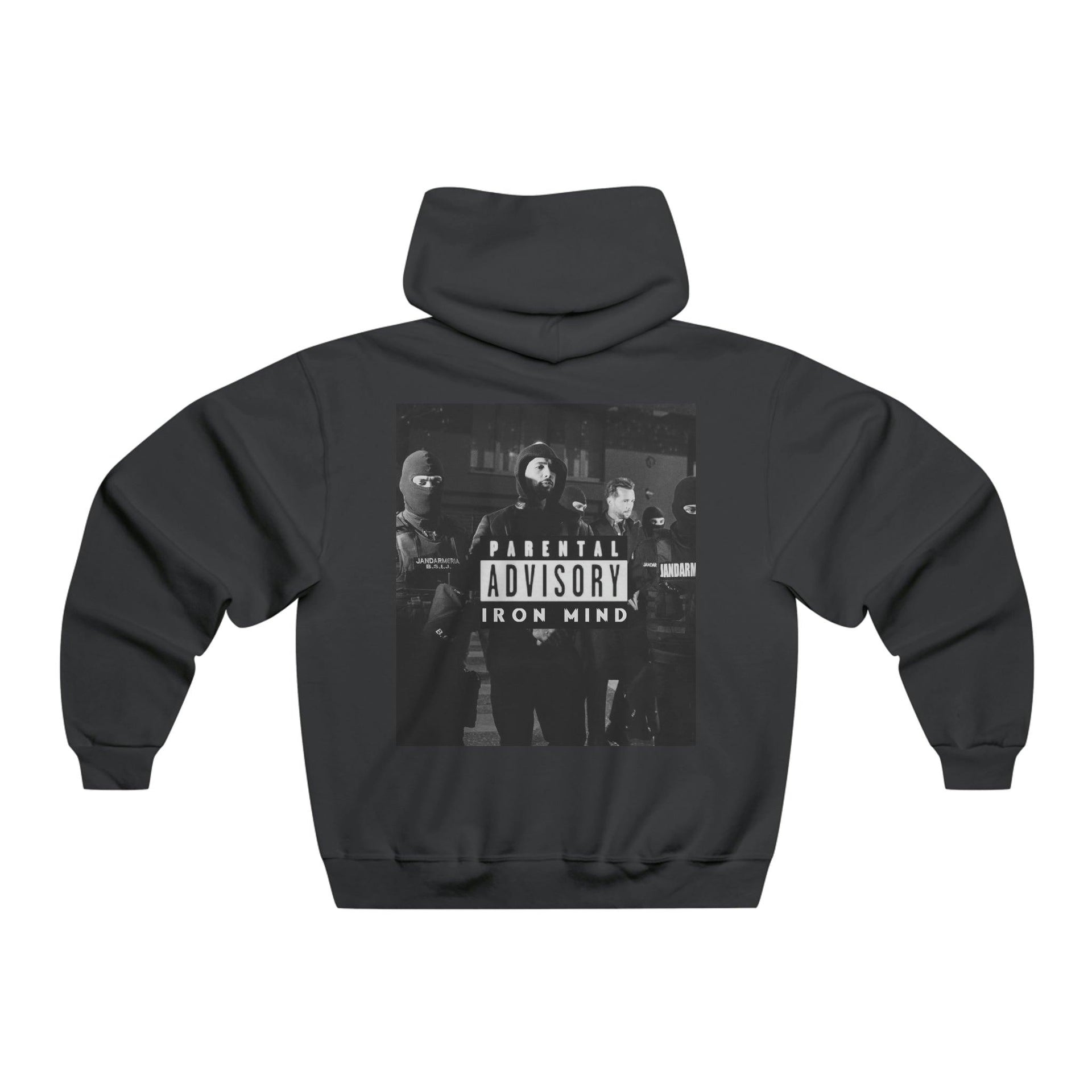 Andrew Tate Merch Iron Mind Premium Hoodie - Back View - Available Worldwide in multiple size & possible free shipping. Get your hands on the new Andrew Tate merch. Order Now.