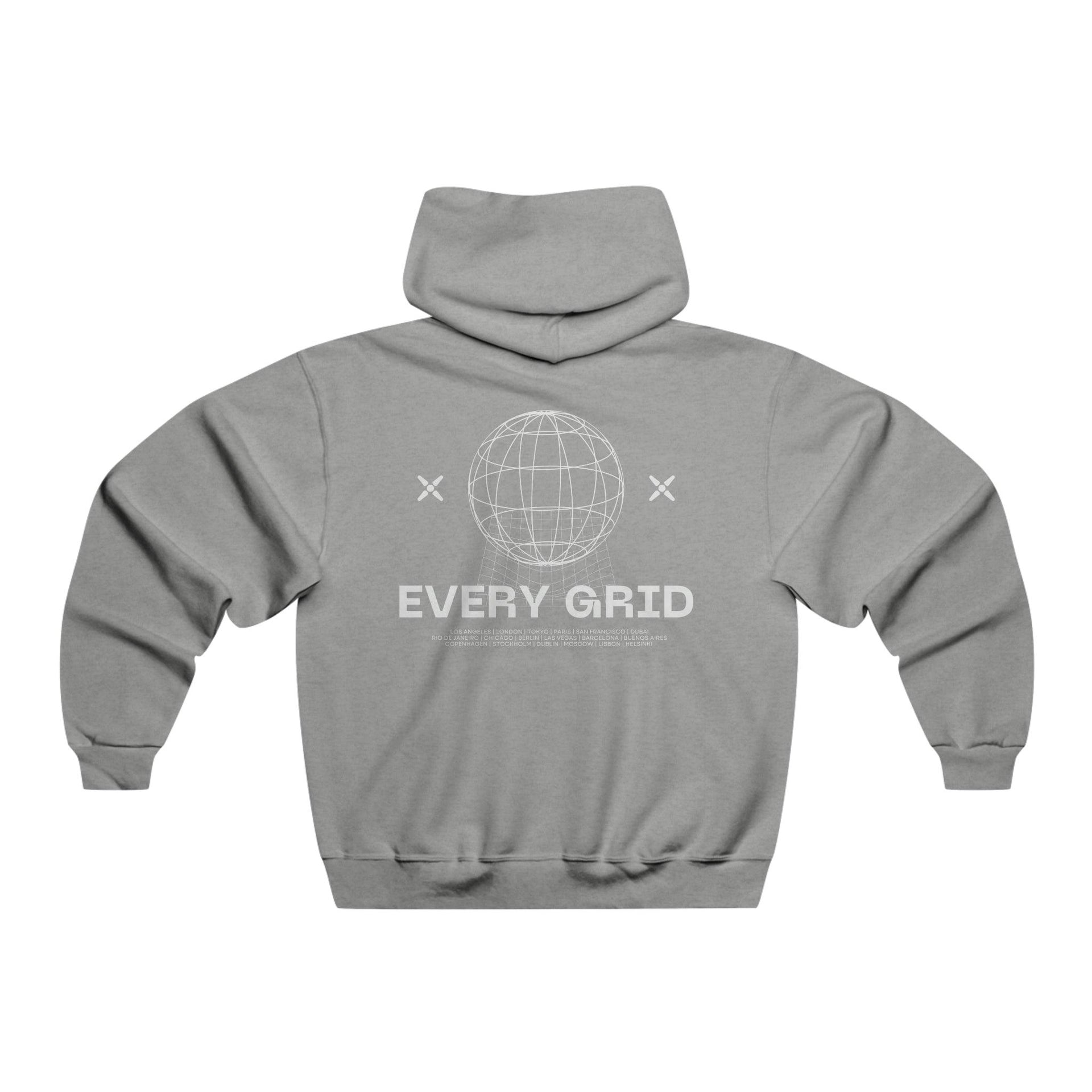 Hustler Hoodie - Every Grid Motivational Apparel in Light Grey