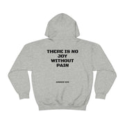 Stay motivated in style with an Andrew Tate sweatshirt featuring the quote 'There is no joy without pain.' Available worldwide in multiple sizes and at affordable prices.