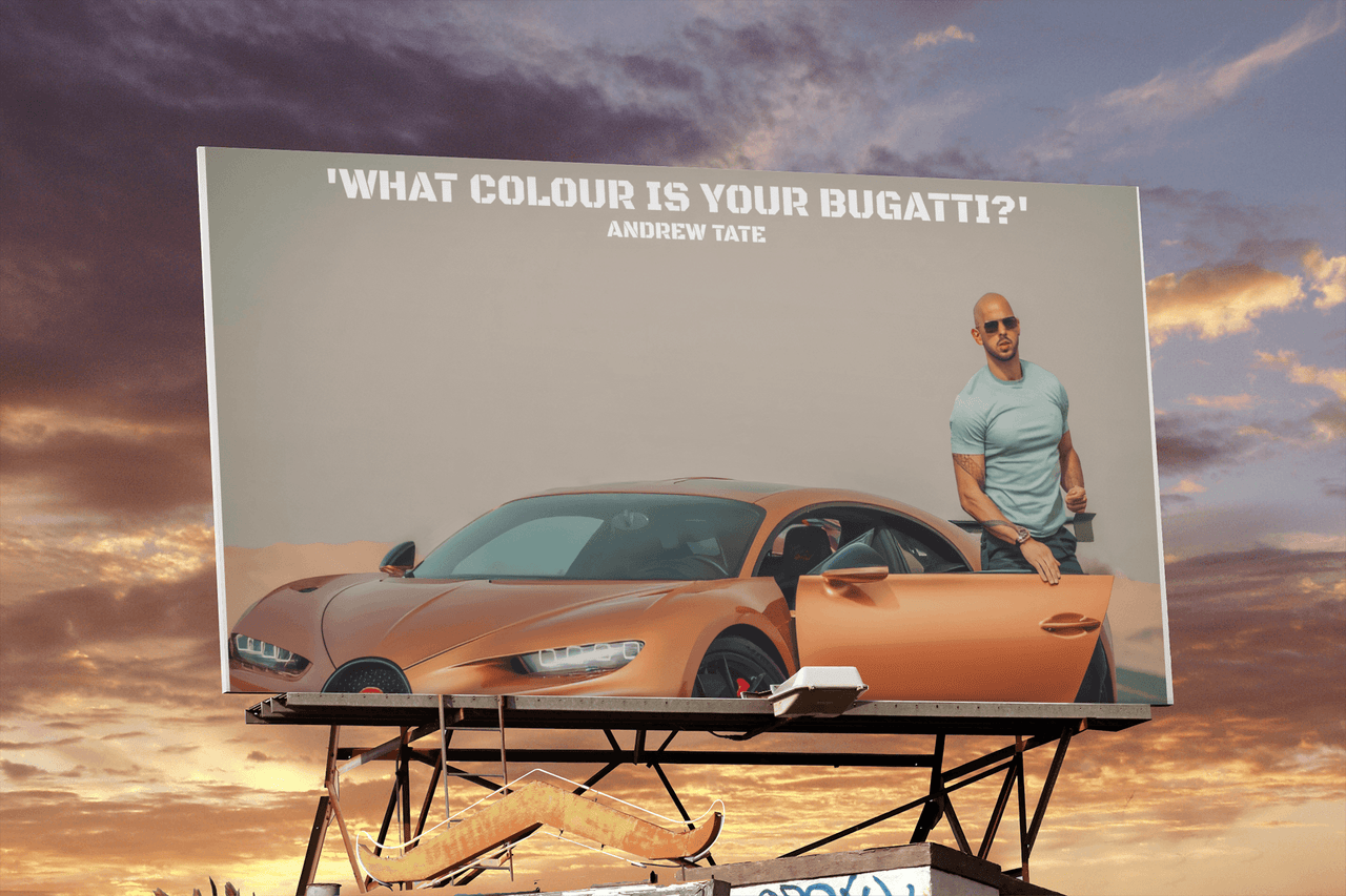 Bugatti I | Andrew Tate Motivational Poster