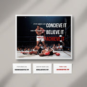 Muhammad Ali Poster - Get Motivated every day with Hustler's Inventory