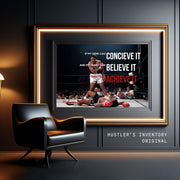 Get motivated with this unique motivational wall poster with Muhammad Ali | Hustler's Inventory