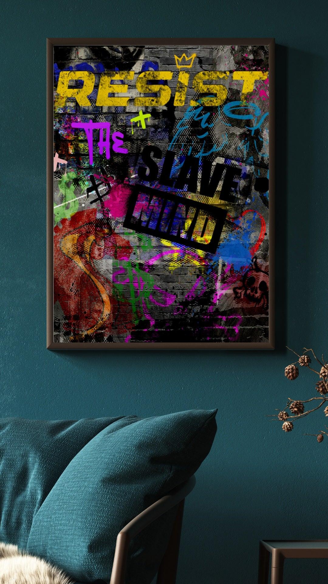 Andrew Tate Poster - Resist the slave mind