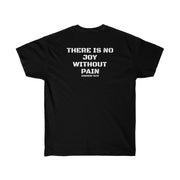 Stay focused on your dreams with an Andrew Tate T-shirt featuring the motivational quote 'There is no joy without pain.' Choose from various sizes and enjoy affordable prices with worldwide shipping.