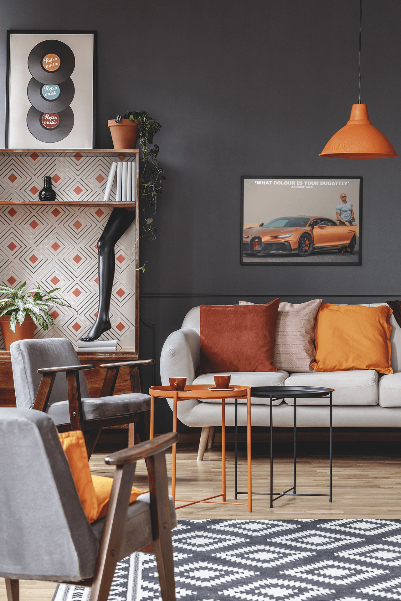 Keep motivated to pursue your dreams with an Andrew Tate poster featuring his Bugatti and the quote 'What colour is your Bugatti?' Choose from a range of sizes and enjoy cheap prices and worldwide delivery.